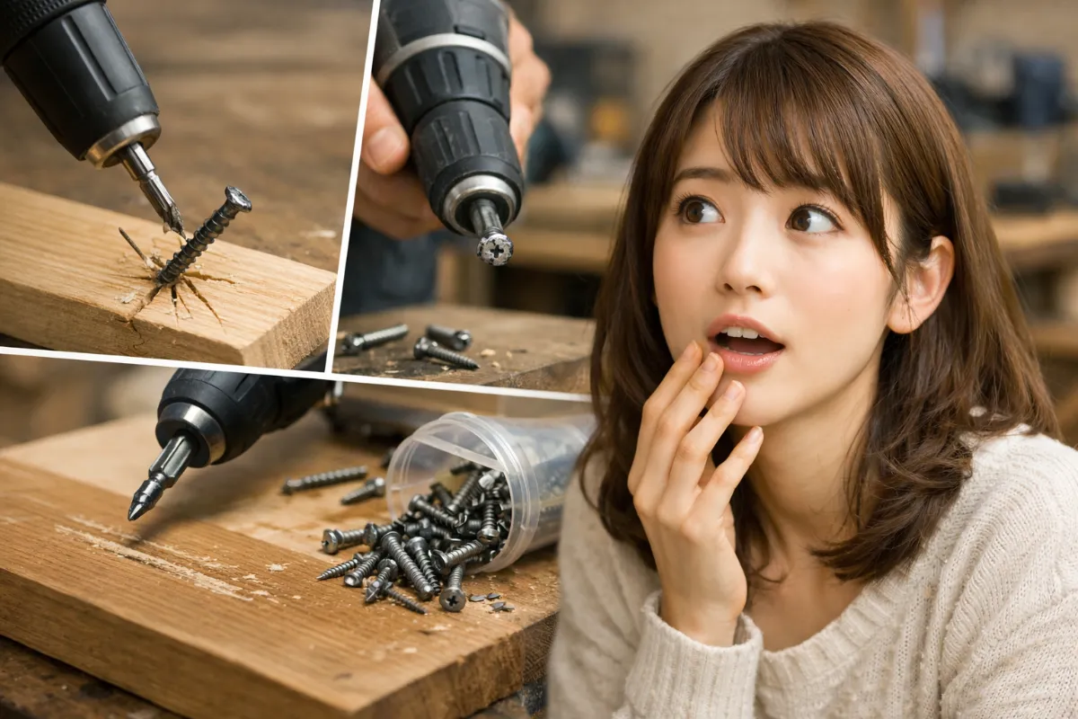 電動ドライバー初心者がやりがちな失敗とは？原因と対策を完全解説