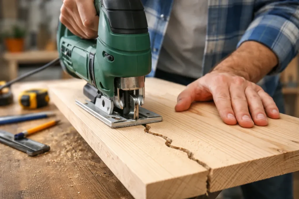 ジグソーがまっすぐ切れない原因をまず理解しよう