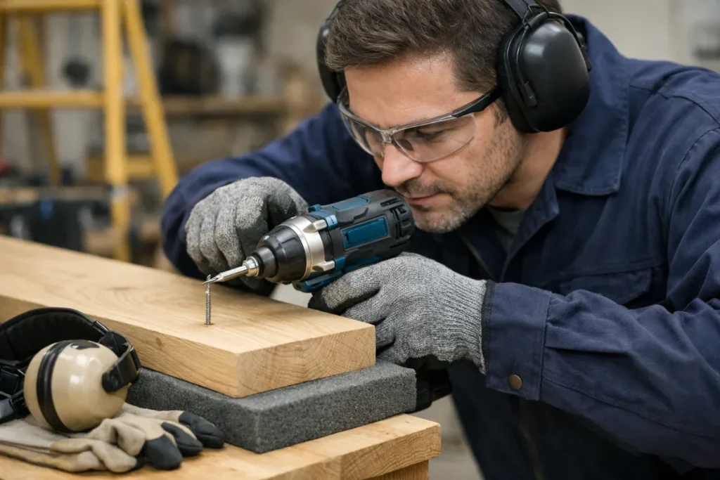 インパクトドライバーの音を抑えながら安全に使うコツ