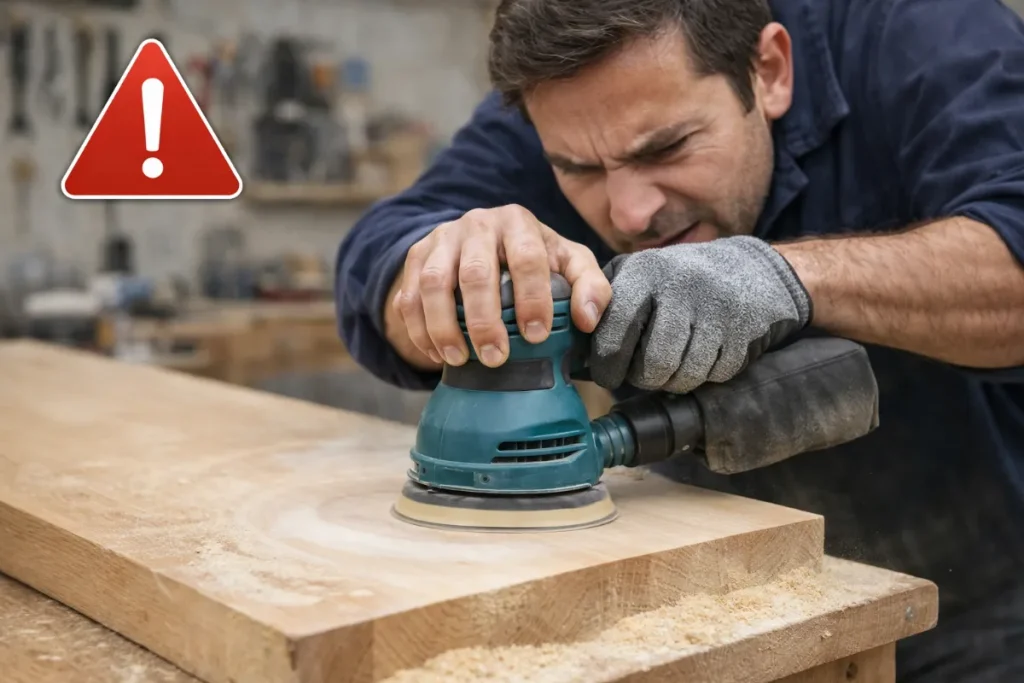 サンダーで削りすぎてしまう主な原因