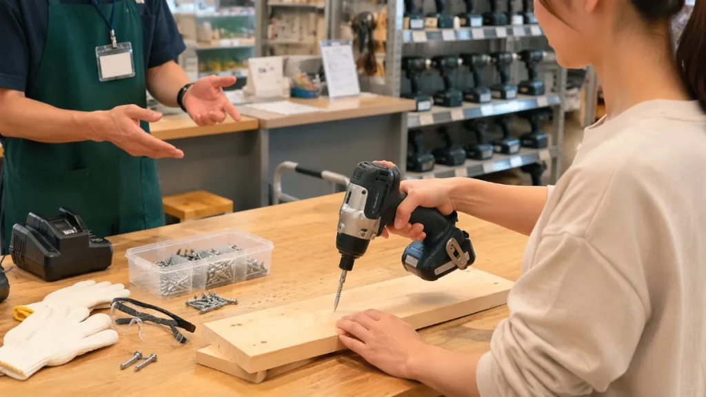 ホームセンターのインパクトドライバーレンタルは初心者にもおすすめ