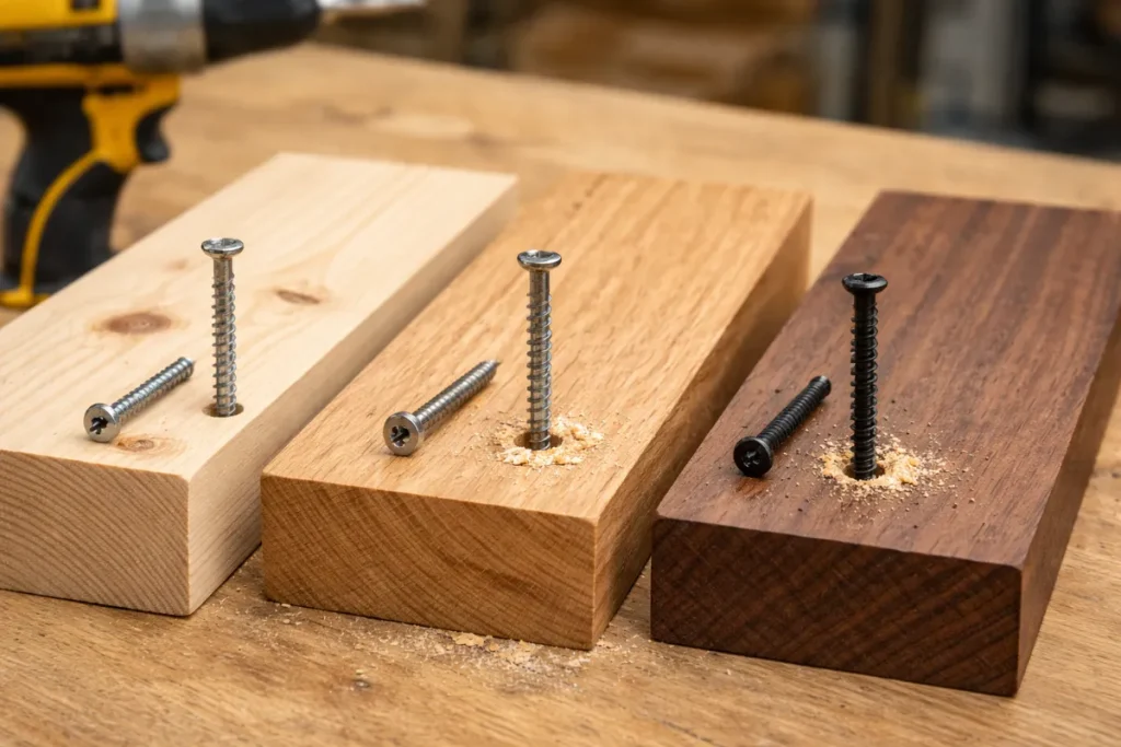 下穴が必要かどうかは木材でも変わる