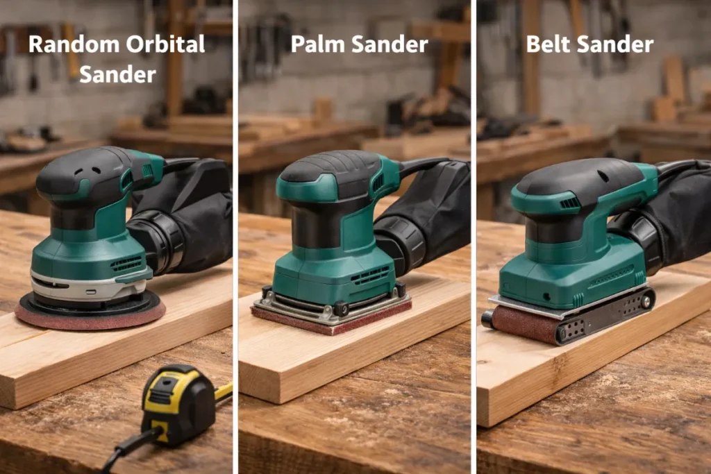 DIYでよく使うサンダーの種類と違い