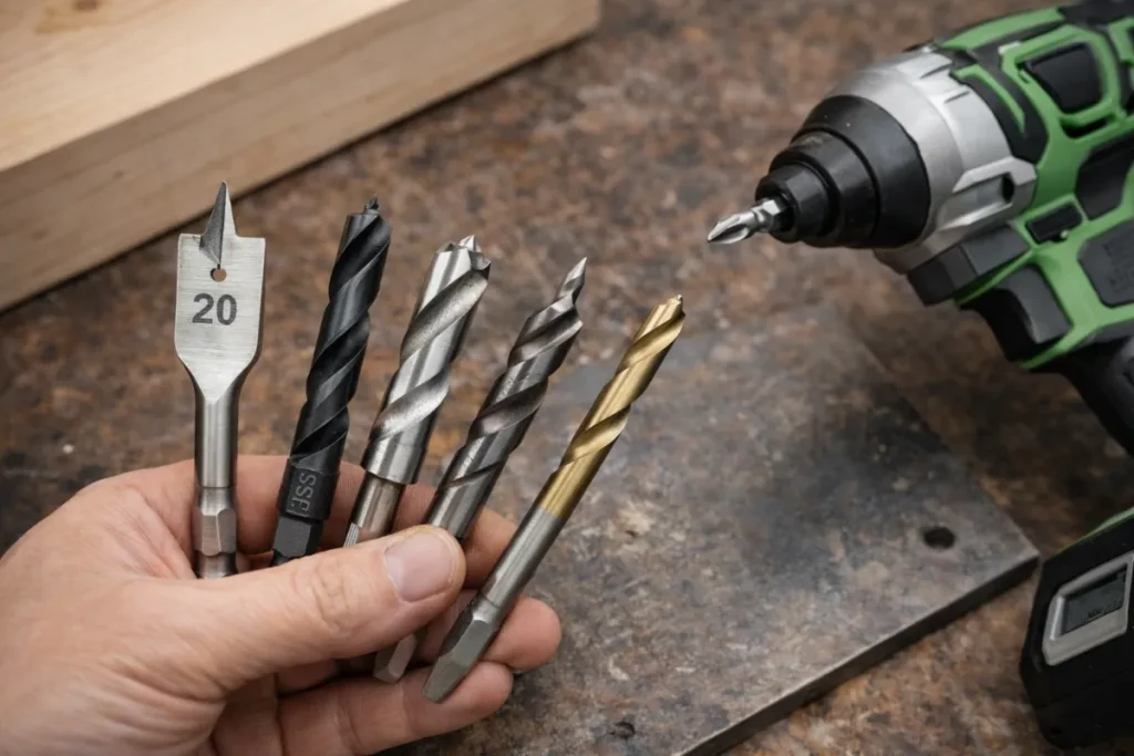 インパクトドライバーで使う穴あけビットの選び方
