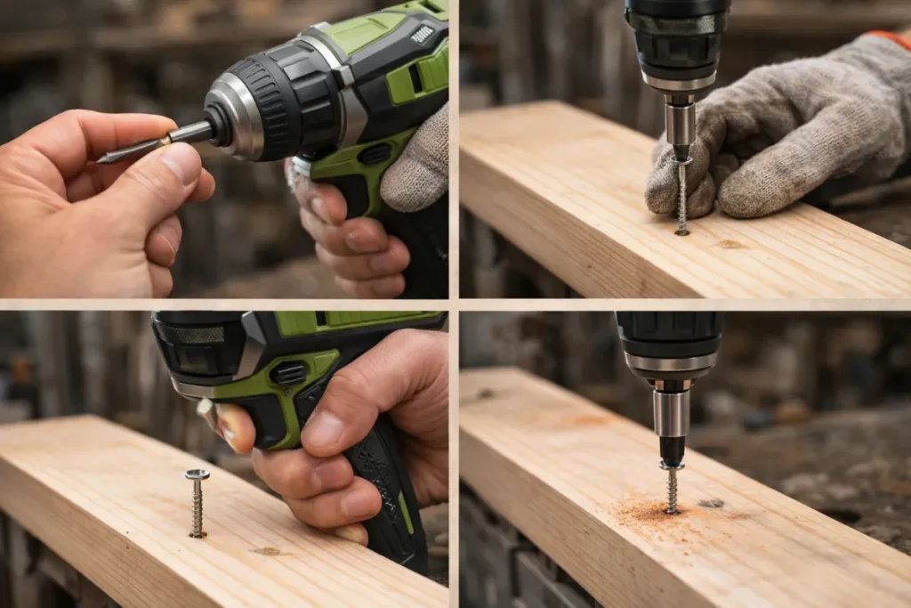 インパクトドライバーの使い方を5ステップで解説