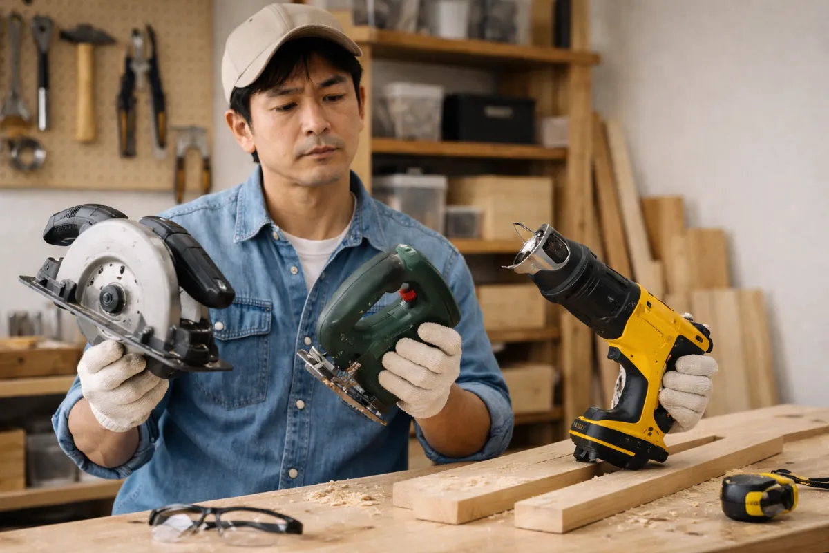 木を切る電動工具はどれがいい？種類の違い・選び方・おすすめをわかりやすく解説